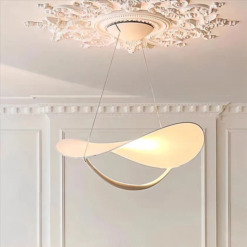

Modern Nordic Minimalism White Chandelier Personalized Restaurants Galleries Exhibition Room Decoration Home Lustre Led Lights
