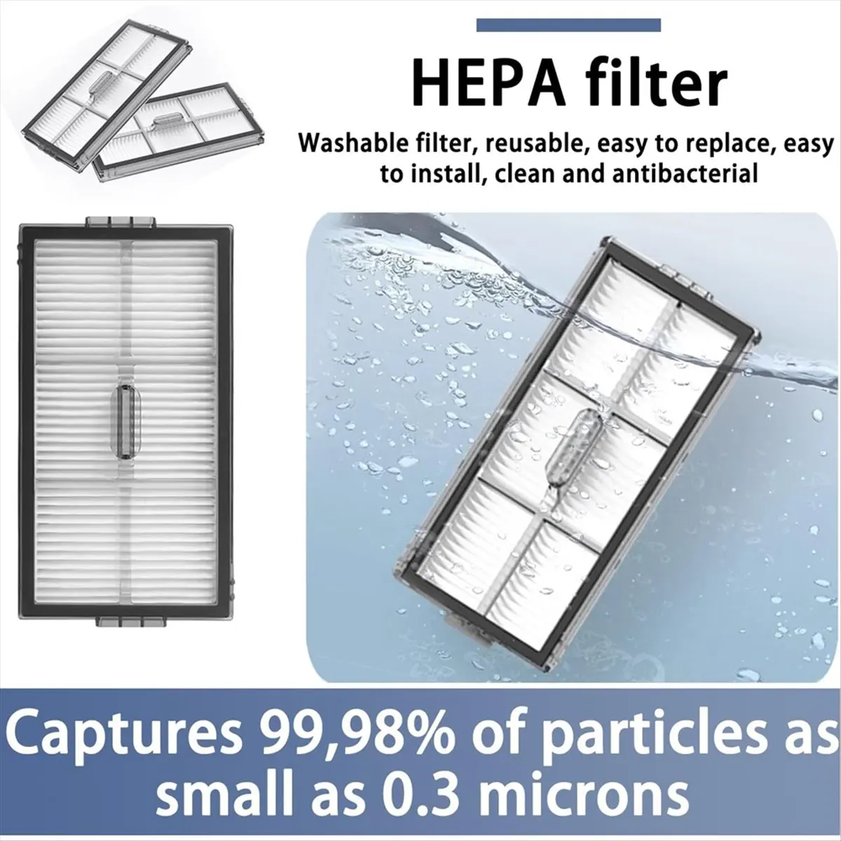 

Vintage/Replacement Kit Accessories for Saros 10R Robot Vacuum Cleaner Parts Main Side Brush HEPA Filter Mop Bags