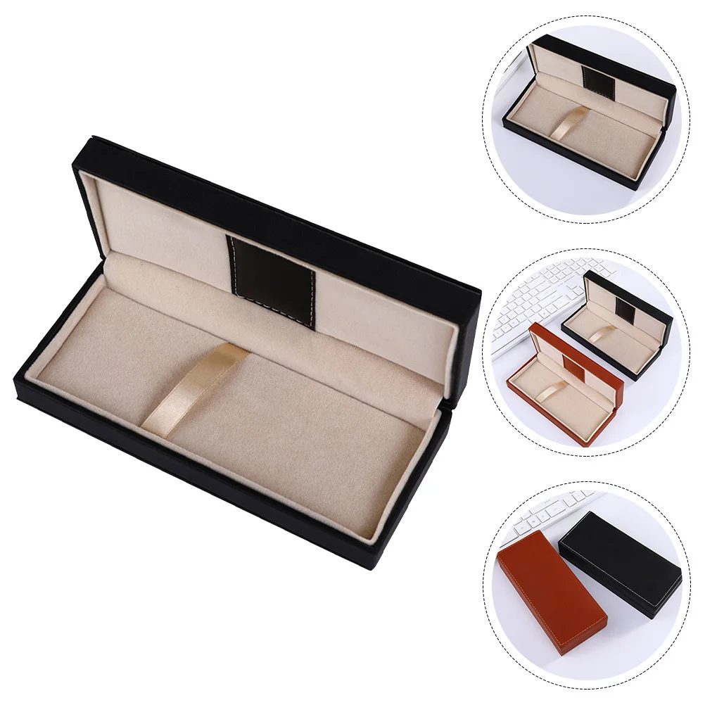 

Multi-Function PU Pen Box Durable Elegant Storage Case Compact Pen Gift Case Decorative Accessory Gift Accessory
