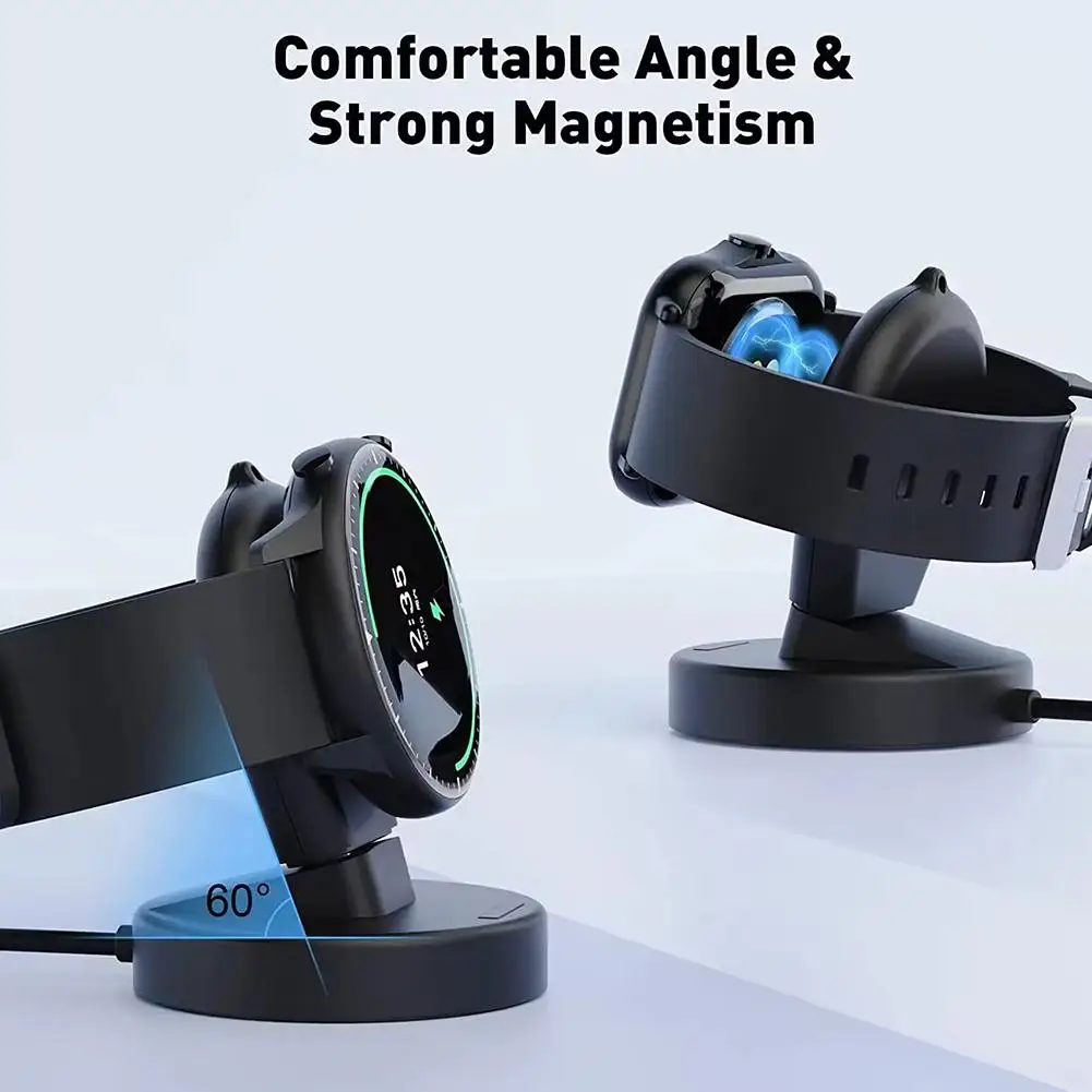 Magnetic Charing Dock for xiaomi Watch S3 S2 Wireless Fast Watch Charger Stand with Charging Cable 2024 New Upgraded Version