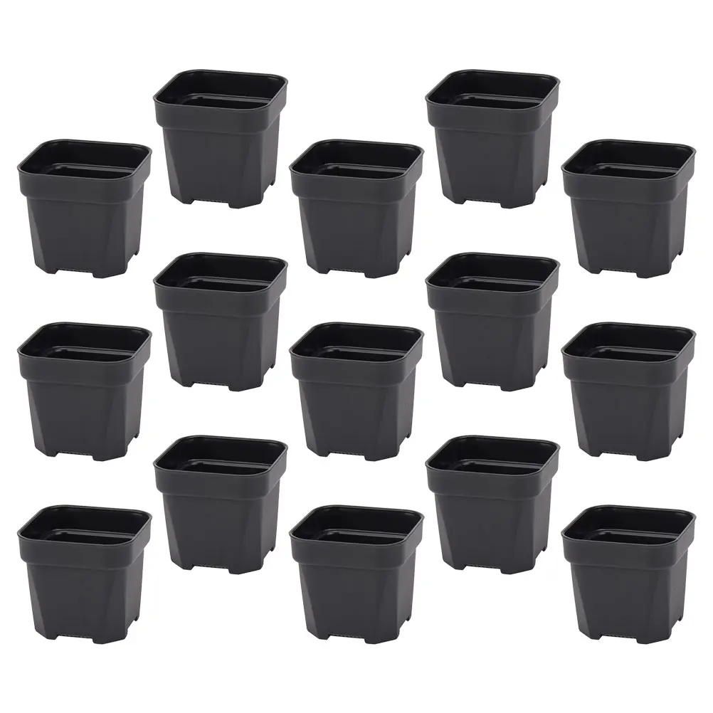 

15 Pcs Thickened Matte Flower Pot Durable PP Lightweight Reusable Planters Drainage Holes Succulents Nursery Garden Home