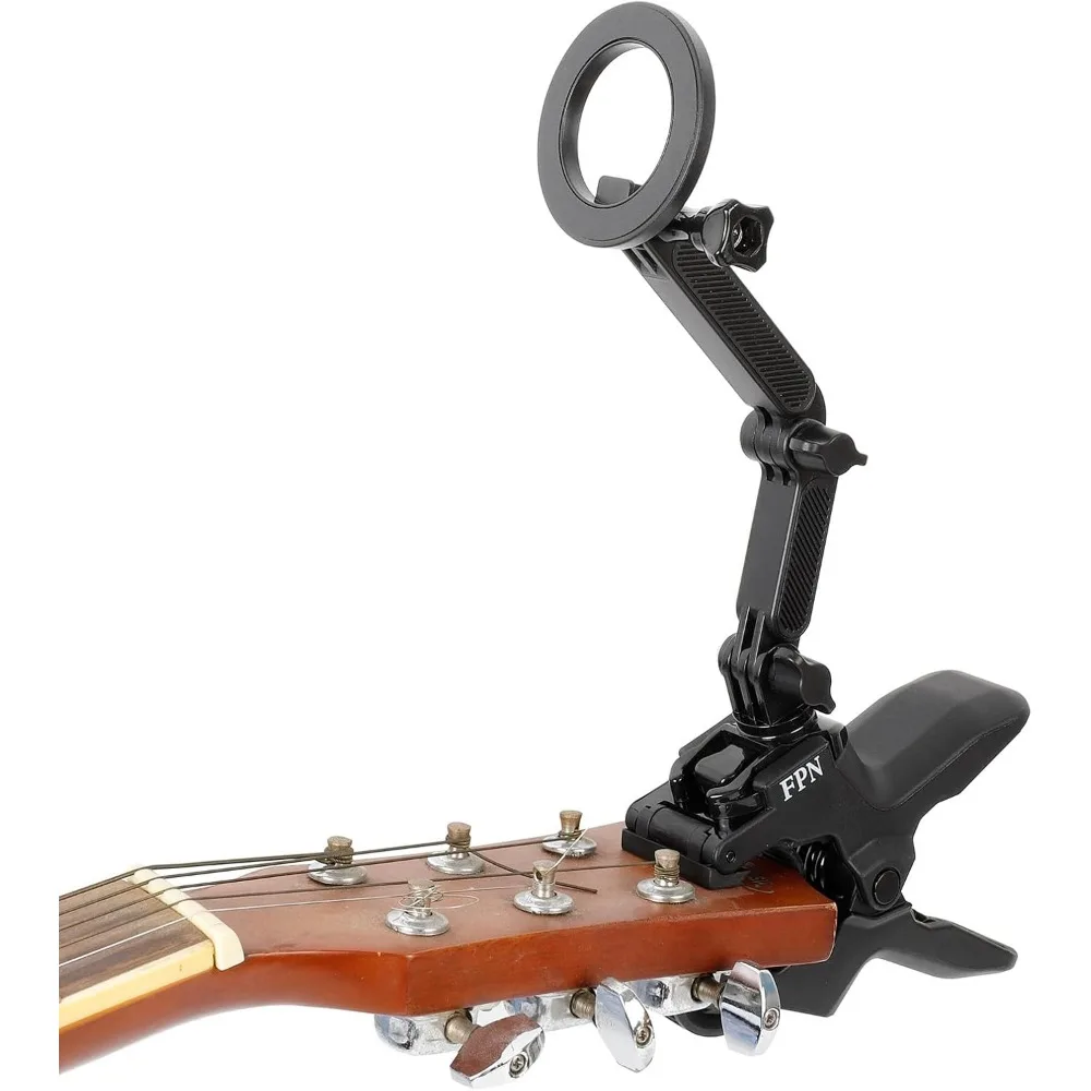 

Magnetic Guitar Headstock Phone Holder for Live Streaming and Video Recording