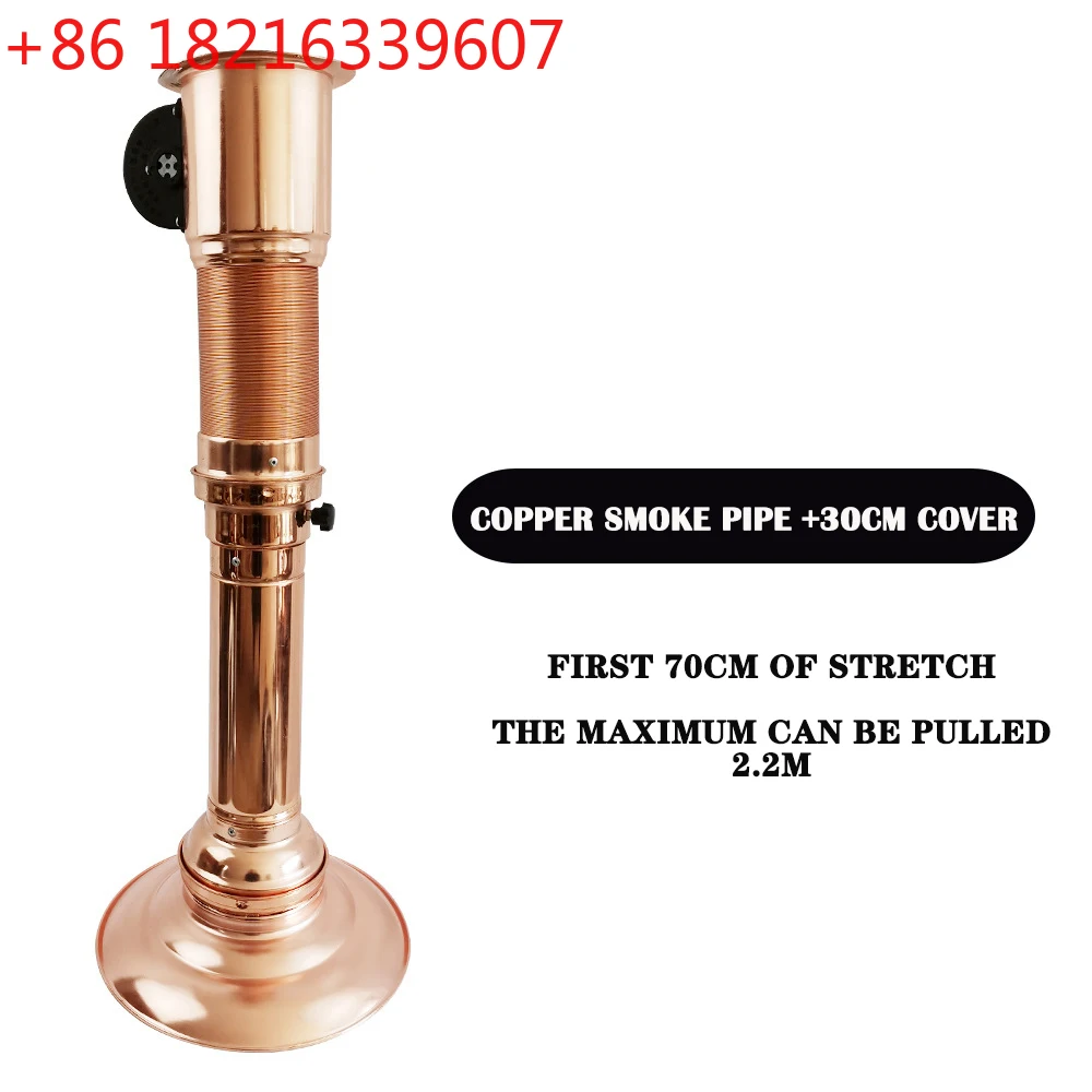 

Barbecue Smoking Hood Chimney Telescopic Smoke Exhaust Ventilation Pipe Barbecue Grill Equipment