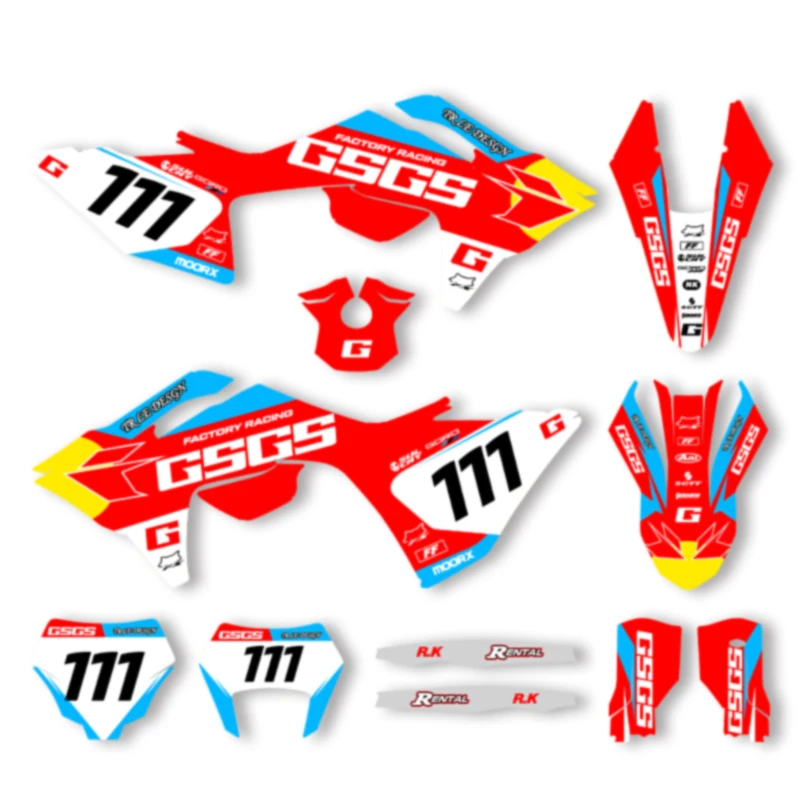 

SPACE Motorcycle Graphics Decals Stickers for GASGAS 2024 2025 2026 EC MC Decals Stickers Kits 004