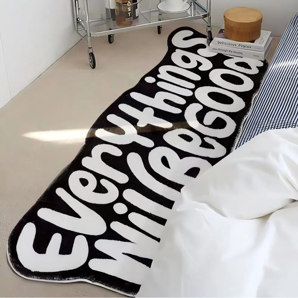 

VIKAMA's Creative Letter Carpet for Home Decoration in the Living Room and Bedroom Is Soft, Absorbent and Dirt-resistant
