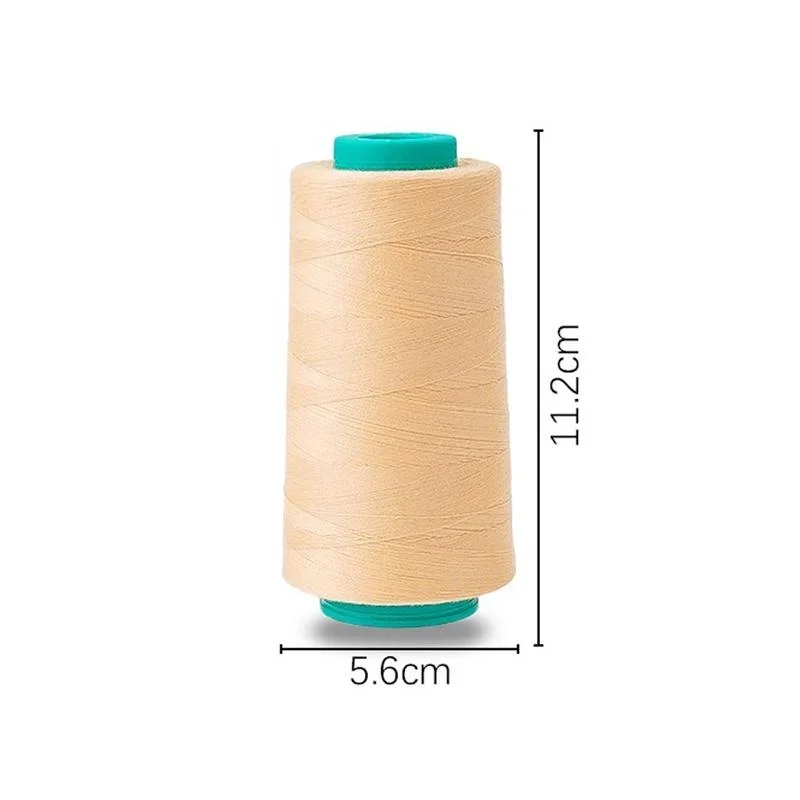 40s/2 3000 Yards Sewing Thread Polyester Serger Machine Thread Spools Embroidery Thread Hand Repair Sewing Thread