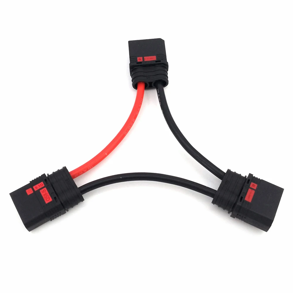 1PC Battery Series Parallel Connection Adapter QS8 Connector 10AWG Cable Lipo Battery ESC Connector for RC Boat Car Airplane