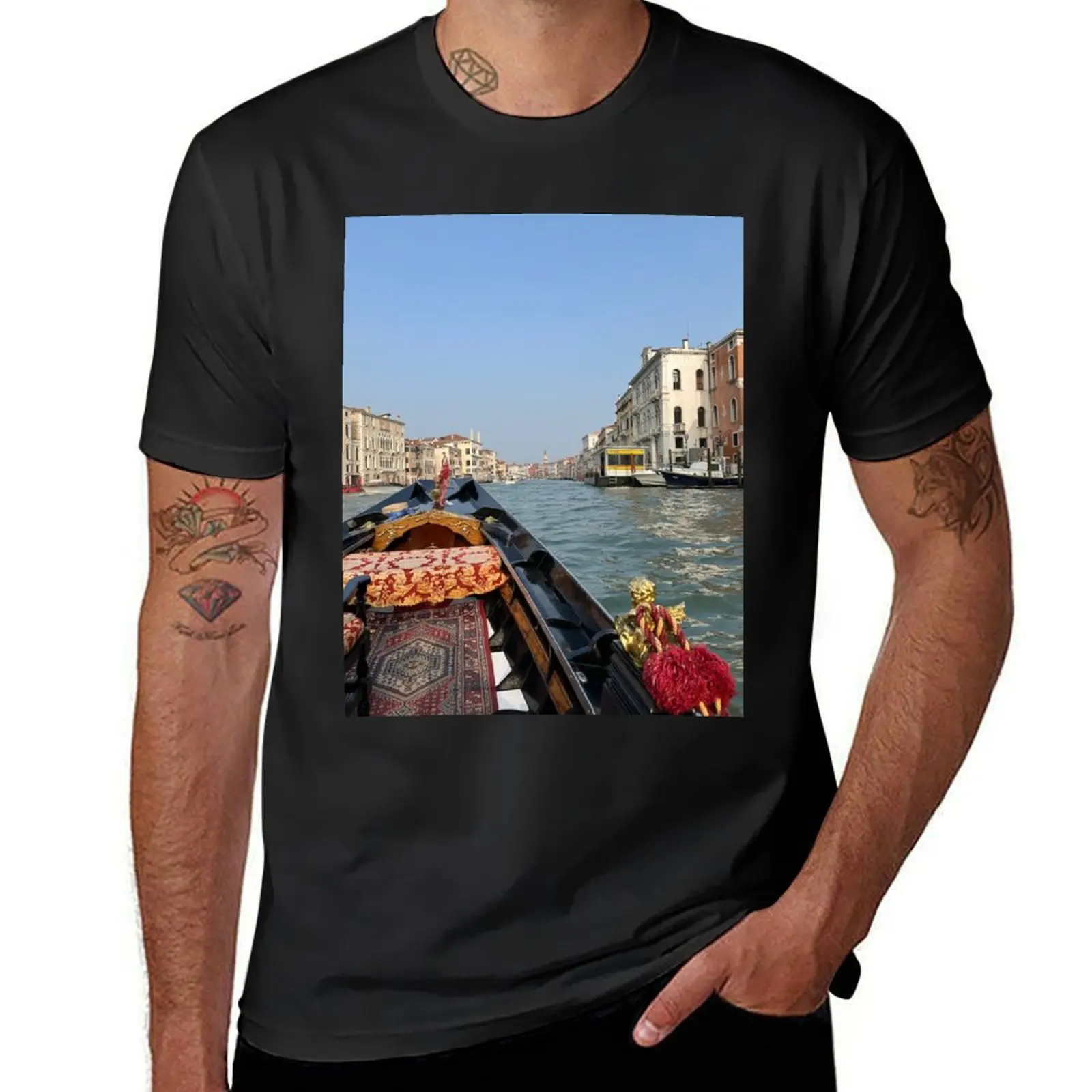 Venezia Gondola Italia T-Shirt vintage clothes customs mens t shirts