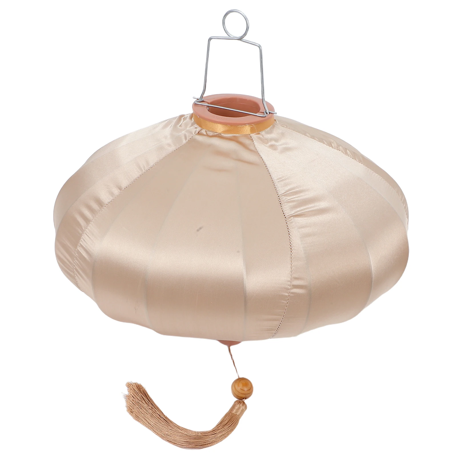 

Vintage Lantern Decorative Khaki Indoor Outdoor Wedding Bridal Shower Decorations Reusable Satin Material Lantern Hanging