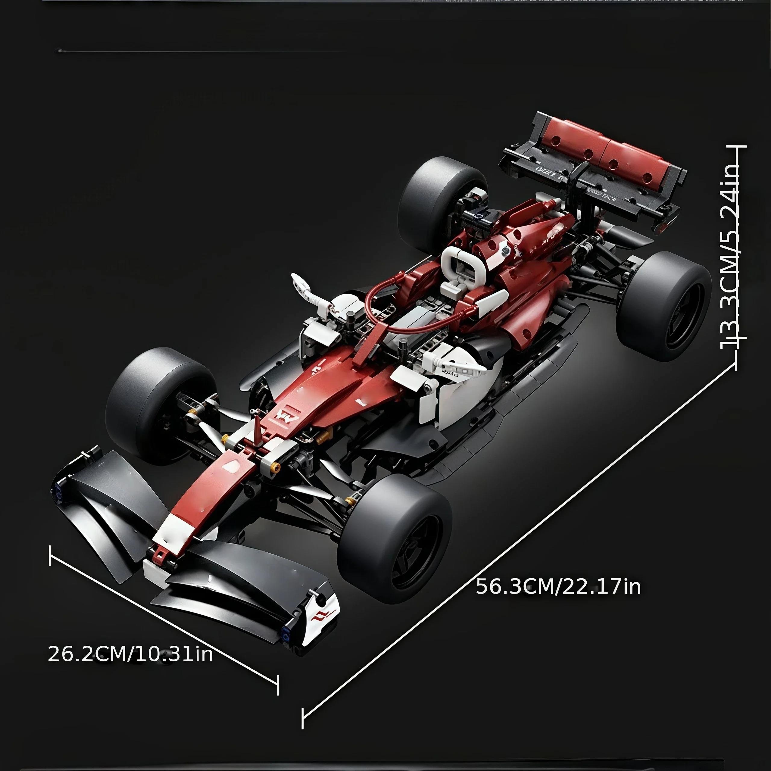 新しい技術的なスーパースポーツカー1:10スケール フォーミュラレーシング ビルディングブロック シティスピード 有名車両 ブロック MOC 組み立ておもちゃ 子供向けギフト