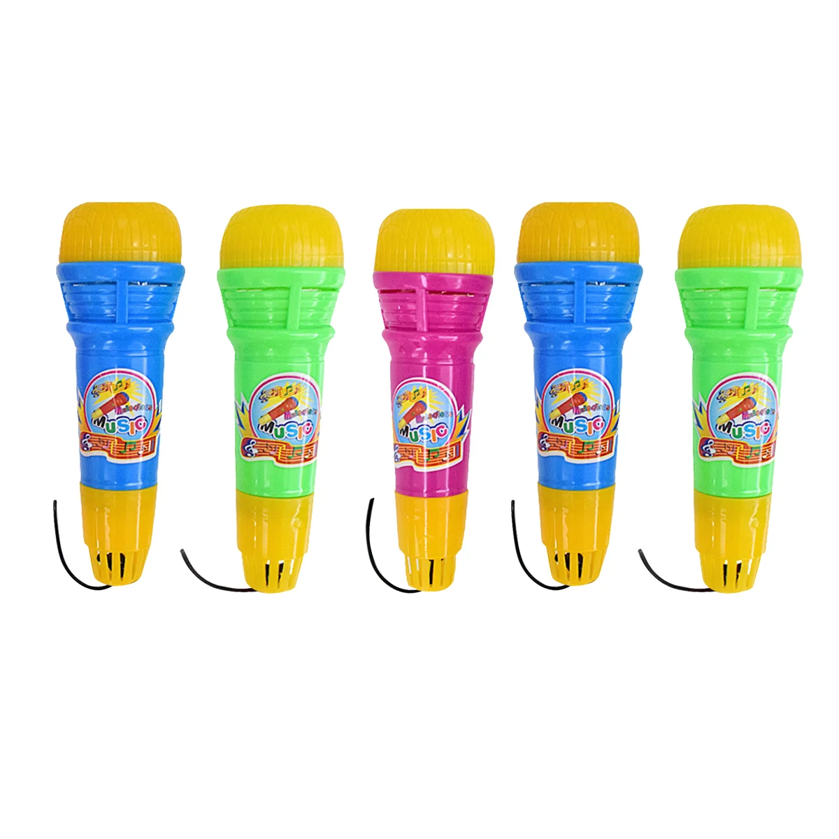 5 Pcs Microphone Playthings Children's Toys Speakers Handheld Baby Toddler Kids