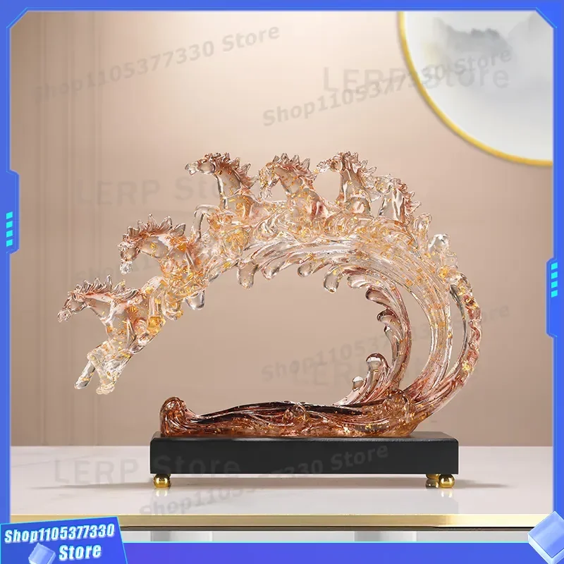 High End Lucky Ornament for Living Room TV Cabinet Wine Shelf Decor Office Housewarming Gift Successful Sense Home Decoration
