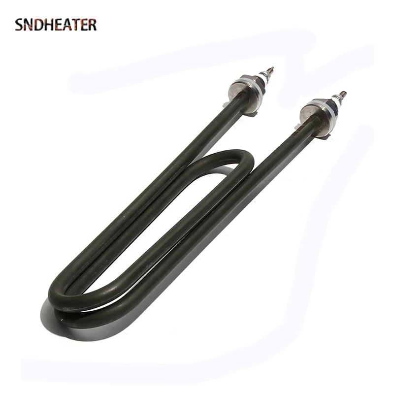SNDHEATER 304SS عنصر تسخين خزانة التبخير 2KW 3KW 4KW 5KW 6KW أنابيب غلاية مياه الزيت الأخضر 110 فولت/220 فولت/380 فولت 250/290/340 مللي متر