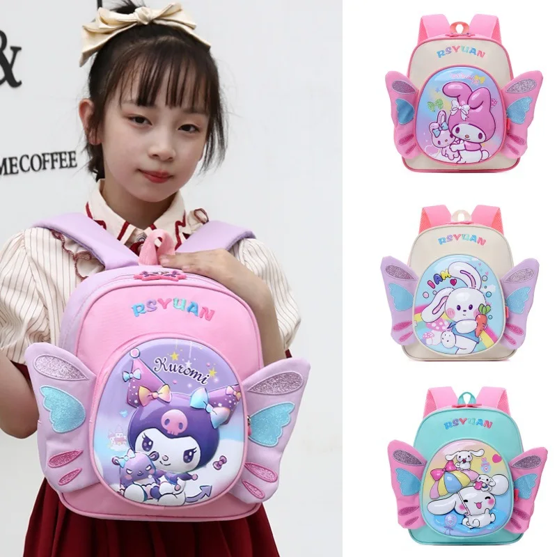 

Детский рюкзак Hello Kitty 2026: милый мультяшный дизайн с крыльями, школьная сумка для девочек в детский сад