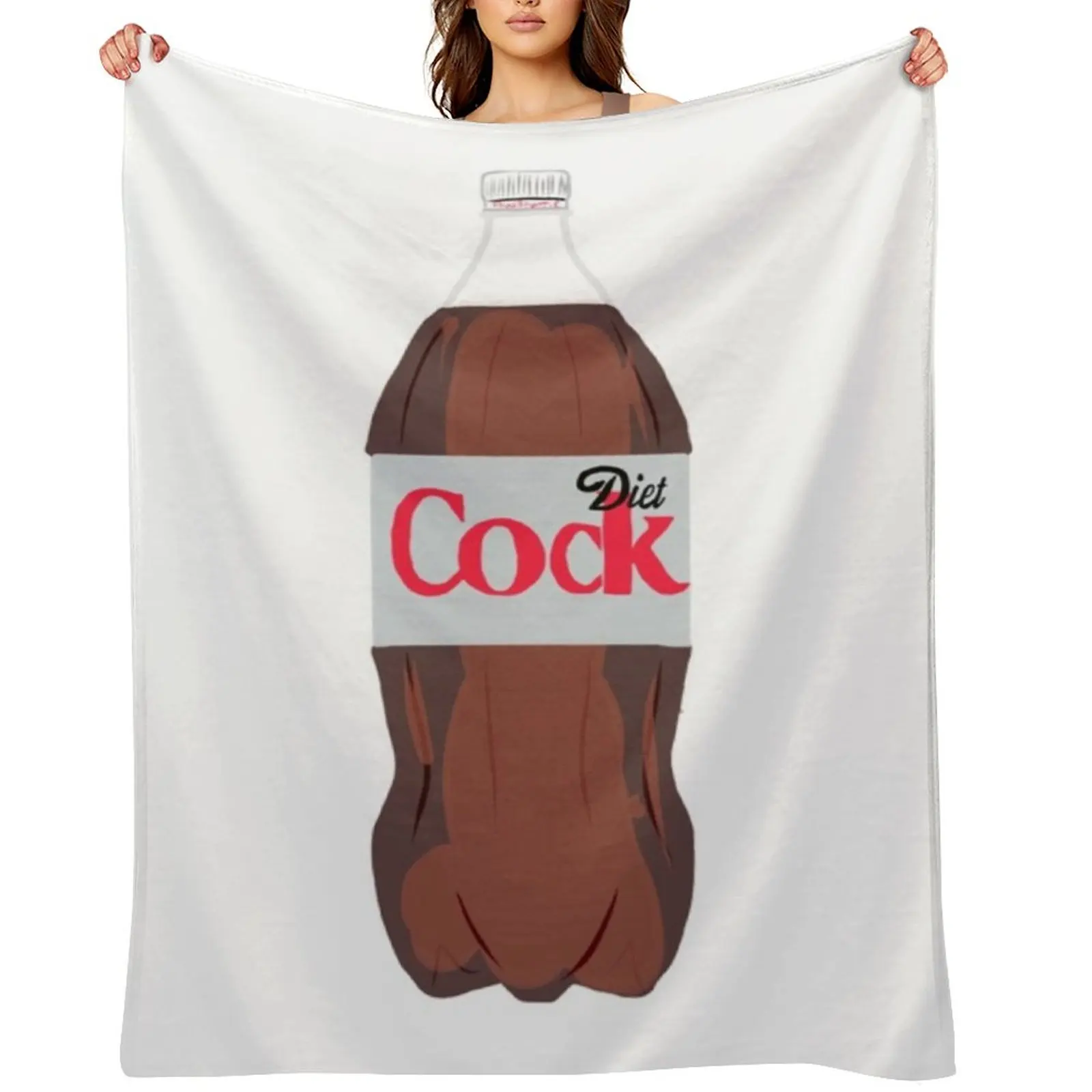 

Diet Cock - 2 Liter Throw Blanket Luxury St Luxury Designer Flannel Furrys Blankets