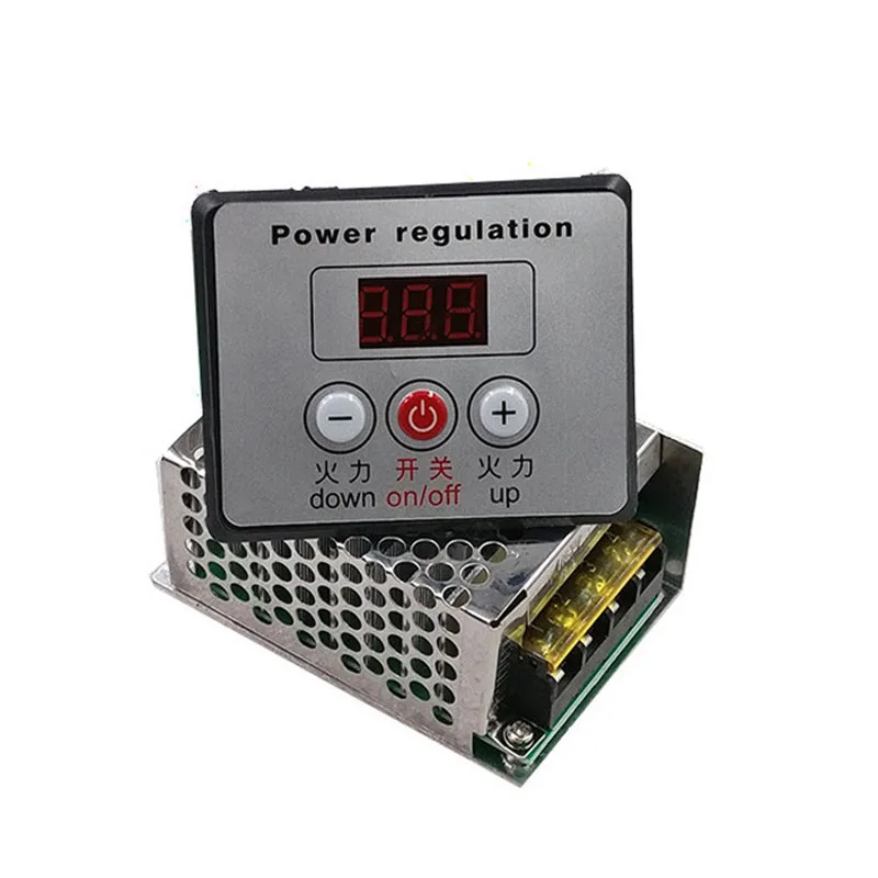 4000W 220V AC SCR Voltage Regulator Dimmer Electric Motor Speed Controller 220 V Volt Electronic Regulator Dimming + Digital