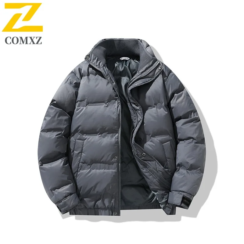 COMXZ Cotton Padded Jacket Windproof Warm Outdoor Workwear Travel Puffer Jacket Street High-Quality Down Jacket Men's Clothing