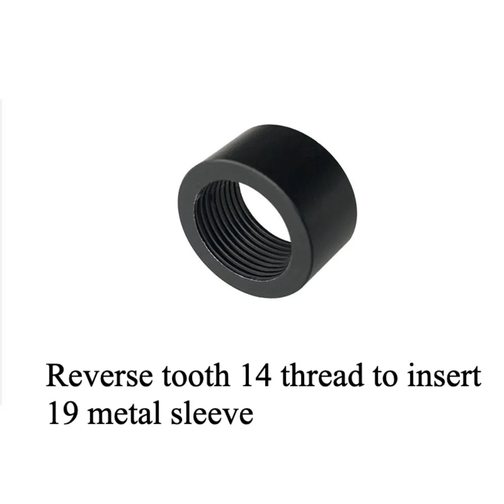 

Metal reverse tooth ring 14mm to 19 in-line adapter, adapter inner diameter 14mm reverse tooth outer diameter 19mm