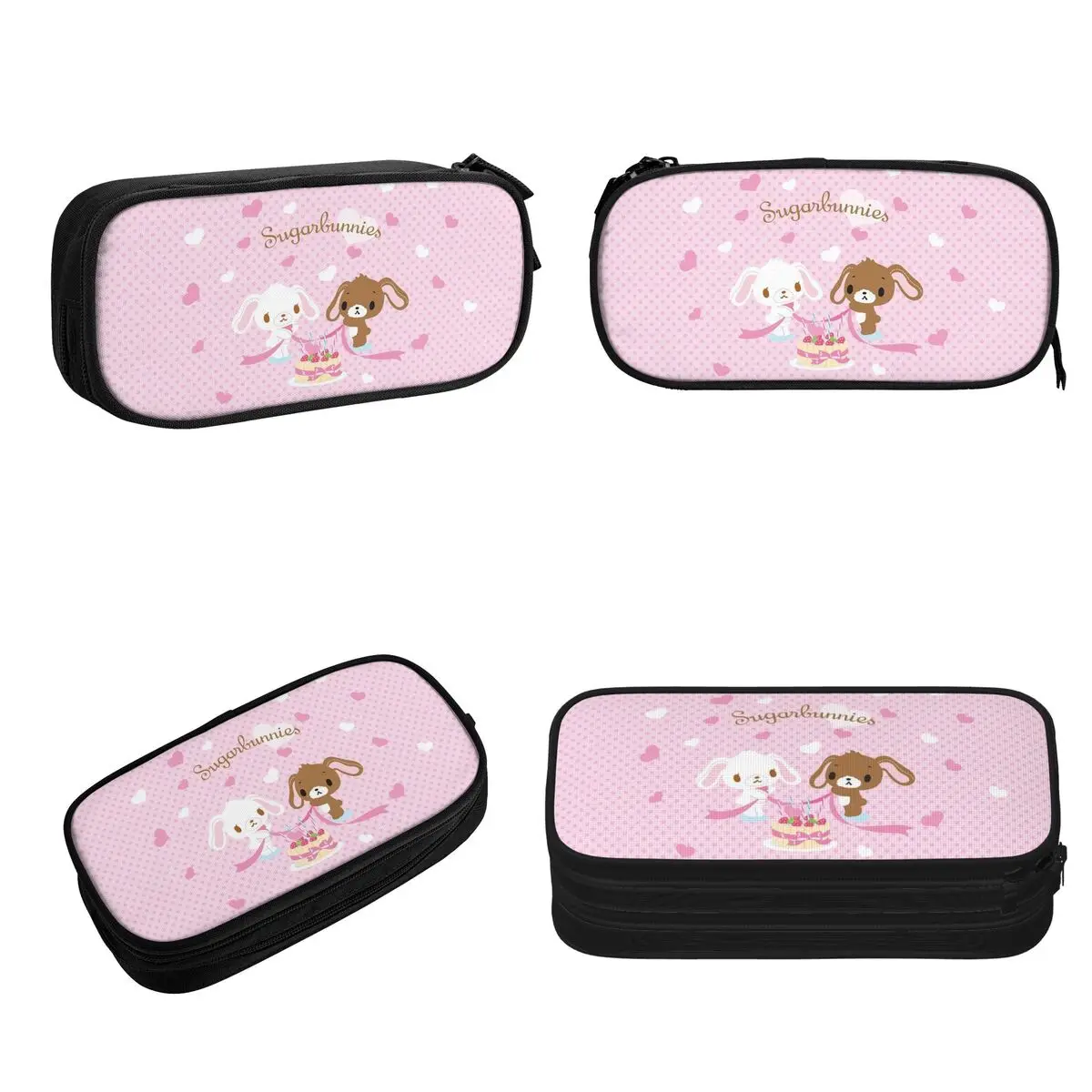 Imagem -02 - Sugarbunnies Lápis Cases Grande Capacidade Pen Bags Pen Box Lápis Pouch para Meninos e Meninas Estudantes Papelaria Escola e Escritório