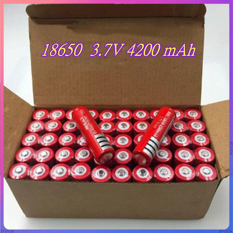 3.7V 4200mAh 18650 Li-ion rechargeable battery is used in shavers, outdoor headlights, portable fans, LED torch, etc.