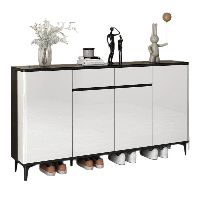 

Light luxury shoe cabinet Large capacity foyer storage locker at home door