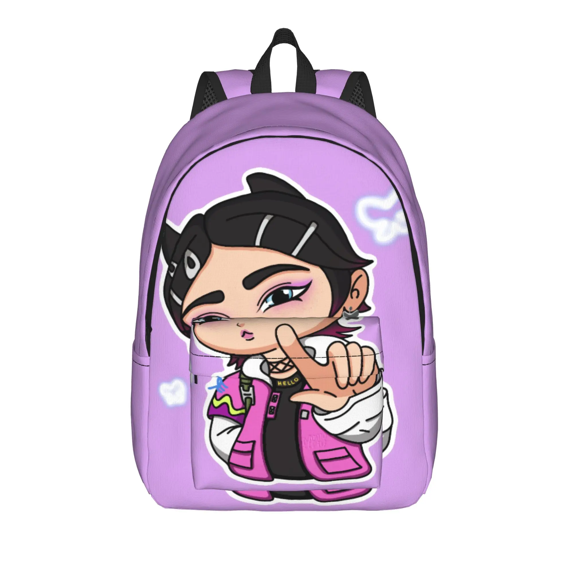 Clove Backpack V-Valorant Student Unisex Polyester College Backpacks Durable Leisure School Bags Rucksack