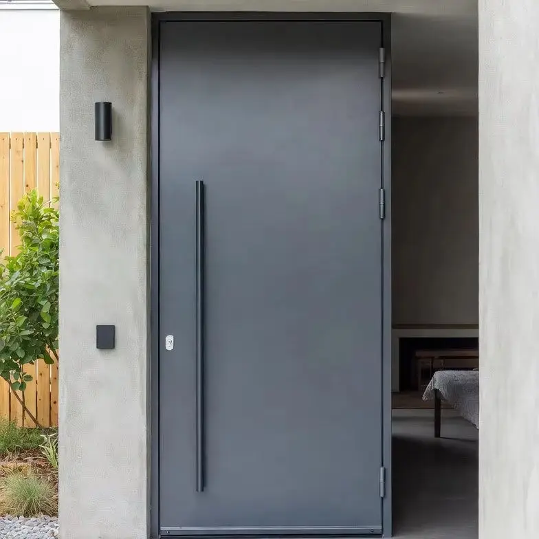 Multiple Colors and Sizes Hinged Door Corrosion Resistant Aluminum Alloy Entrance Doors Wholesale Price Durable Front Doors