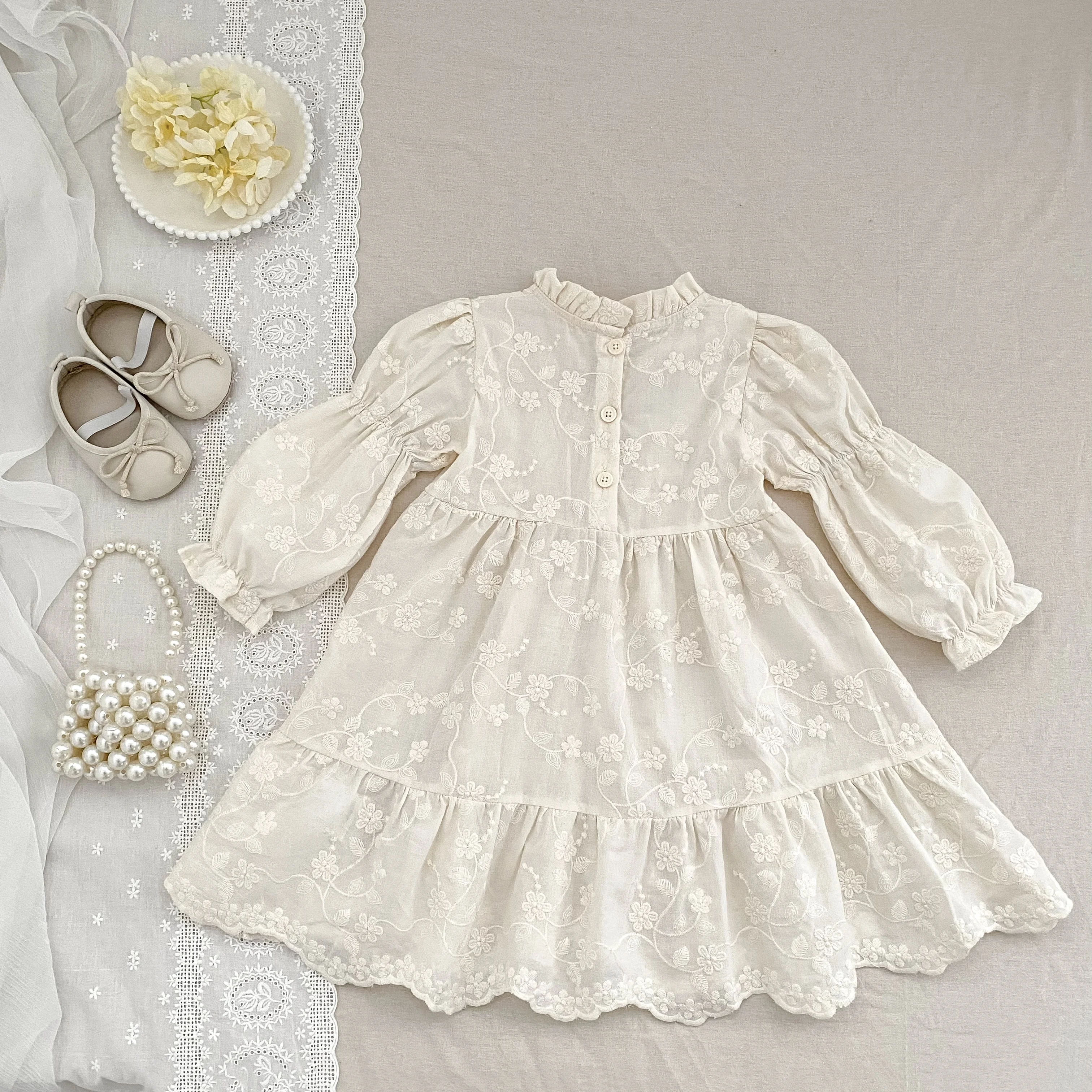 Neue Herbst 0-6Yrs Schwester Kleid Mädchen Party Kleid Baby Mädchen Stickerei Strampler Schwester Geburtstag Party Baumwolle Kinder Prinzessin Kleider – Detail 20