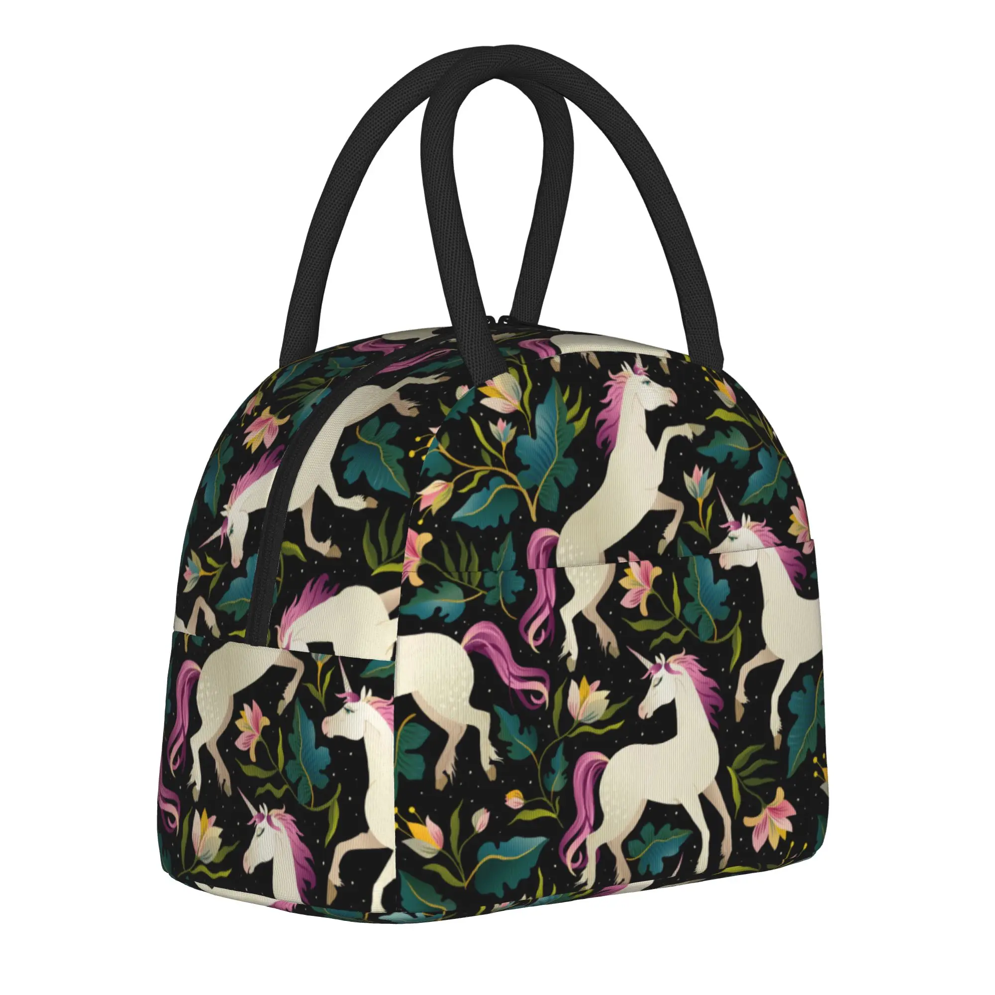 Cartoon Cute Unicorn  Insulated Lunch Bag Thermal Bag Lunch Container  Portable Tote Lunch Box Bento Pouch Work  Outdoor