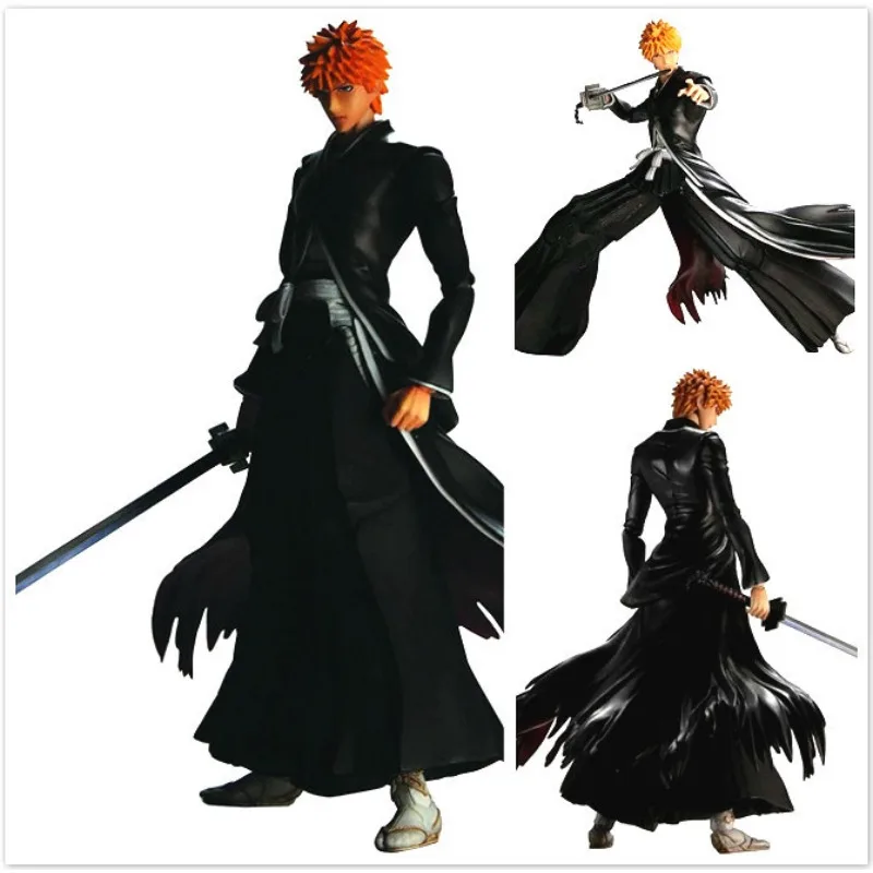 Play Arts Bleach QUARE ENIX Kurosaki Ichigo Type Action Figure DX Deluxe Edition Action PVC Figure Model Toy Birthday Gift