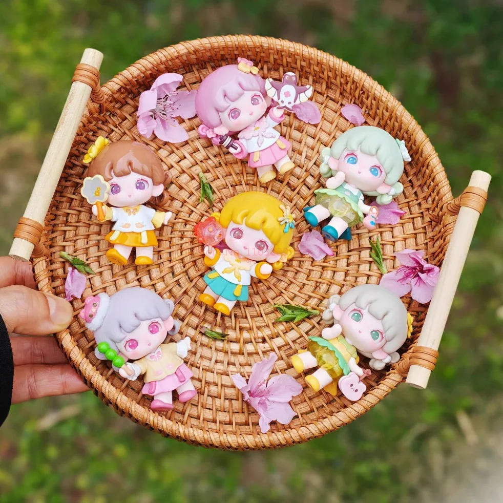 

Yooie Mini Blind Box Kawaii Figures Four Seasons Series Cute Collectible Trendy Desktop Decor Dolls Ornament Girl Gift