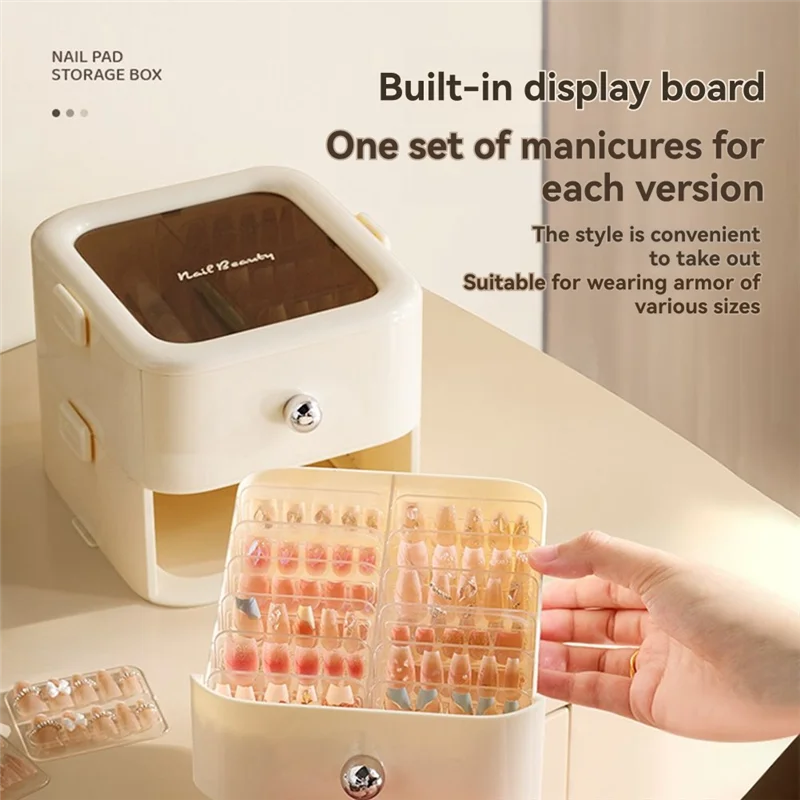 

YLS-Nail Art And Eyelashes Storage Box Organize And Display Hand-Made Nail Tips Eyelash Jewelry Multi-Layer Drawer