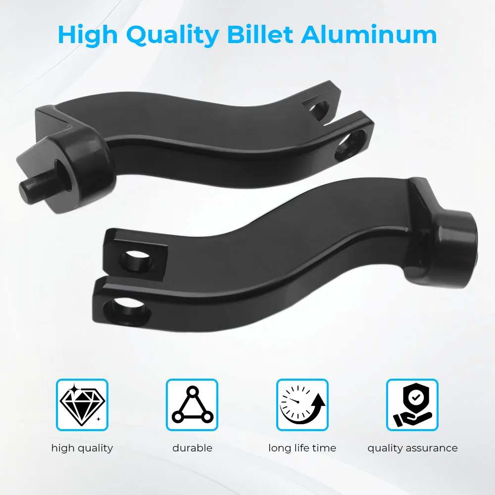 1Pair Rear Passenger Footboard Foot Peg Mounting Bracket Kit For Harley Electra Glide Street Glide Road King Road Glide 1993-Up