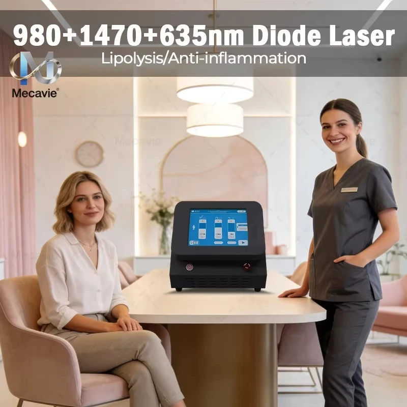 Professional Version Laser Treatment Fungal Removal 980nm Diode Laser Removing Redness and Spider Veins Home Use CE certified