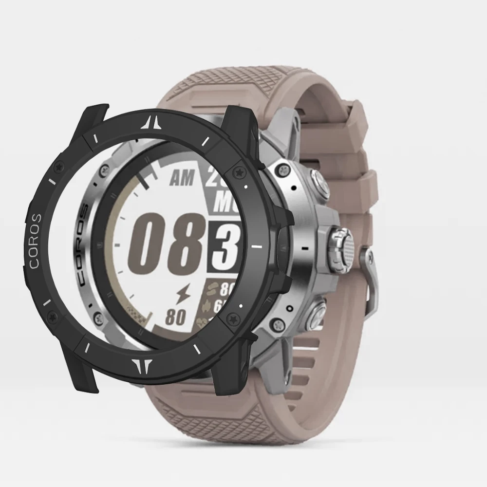 Custodia protettiva per COROS VERTIX 2S Smart Watch Frame Protector PC Soft Shell