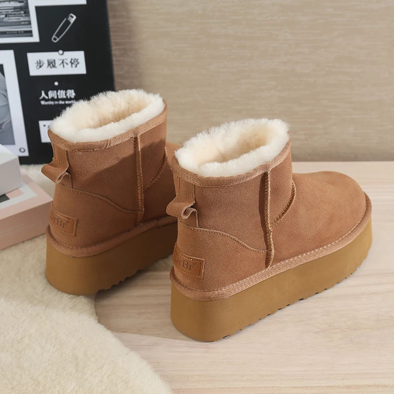 عروض الجمعة السوداء: أحذية ثلج مريحة للرجال، فرو صناعي ومقاومة للماء، مقاومة للانزلاق لسوق عيد الميلاد والمشي العائلي #5