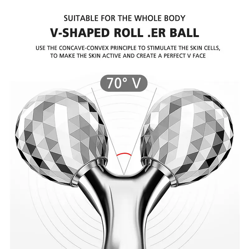 Rolo de massagem facial em forma de Y 3D 360 °   Rotativa face lifting firmando rosto emagrecimento removedor massageador facial ferramenta de cuidados com a pele