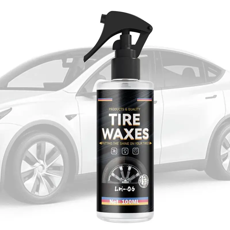 

Tire Gloss Gloss Wheel Shine Spray Lasting Tire Protectant Wax Effective Wheel Dressing Cleaner 100ml For Automobiles