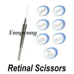 20G 23G Stainless Steel Surgical Tweezers Vertical Vitreoretinal Scissors Micro Tweezer Intraocular Scissors