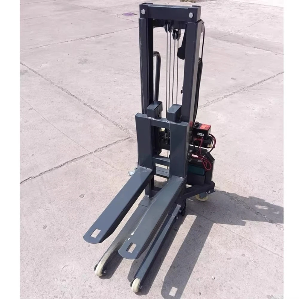Small Detachable Forklift 1.2m-1.6m Electric Lifting Handcar Remote Control for Handling Loading And Unloading