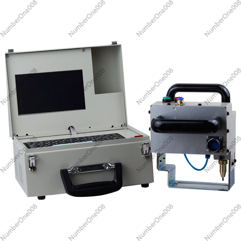 Portable Metal Pneumatic Dot Peen Marking Machine For VIN Code(80*30mm) Frame Marking Machine chassis number 220V/110V