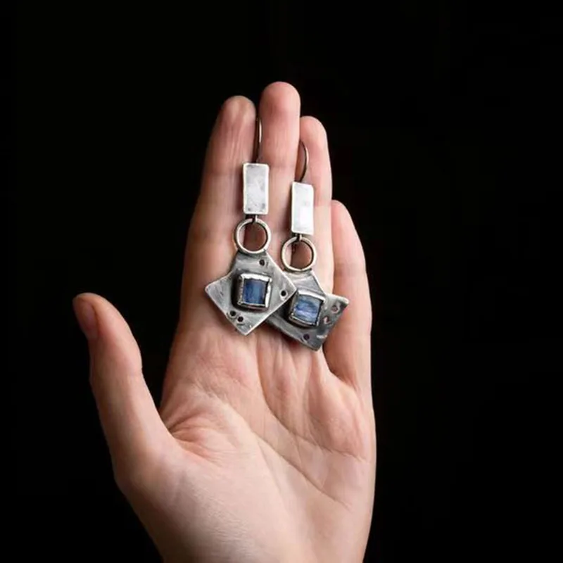 Europe and The United States Do Old Style Exaggerated Geometric Pendant Men and Women Retro Punk Personality Earrings