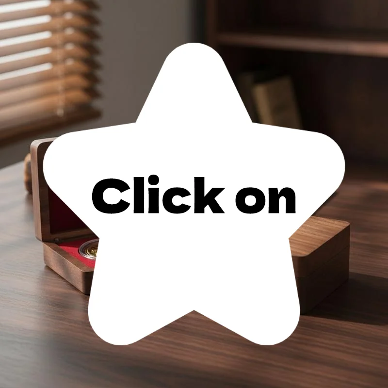 New  Badge Box Black/Red Badge Ancient Coin Collection Box Walnut Wood Window Box Gift Box