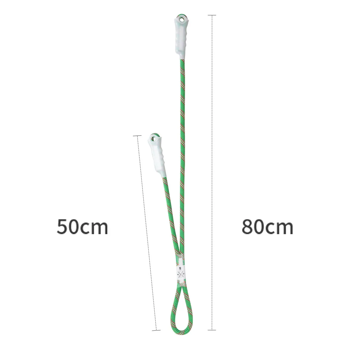 

Camanl 18KN Dynamic Rope 80/50 Cowtail for Outdoor Rock Climbing, Rappelling, and Rescue Operations with Fall-Arrest Lanyard