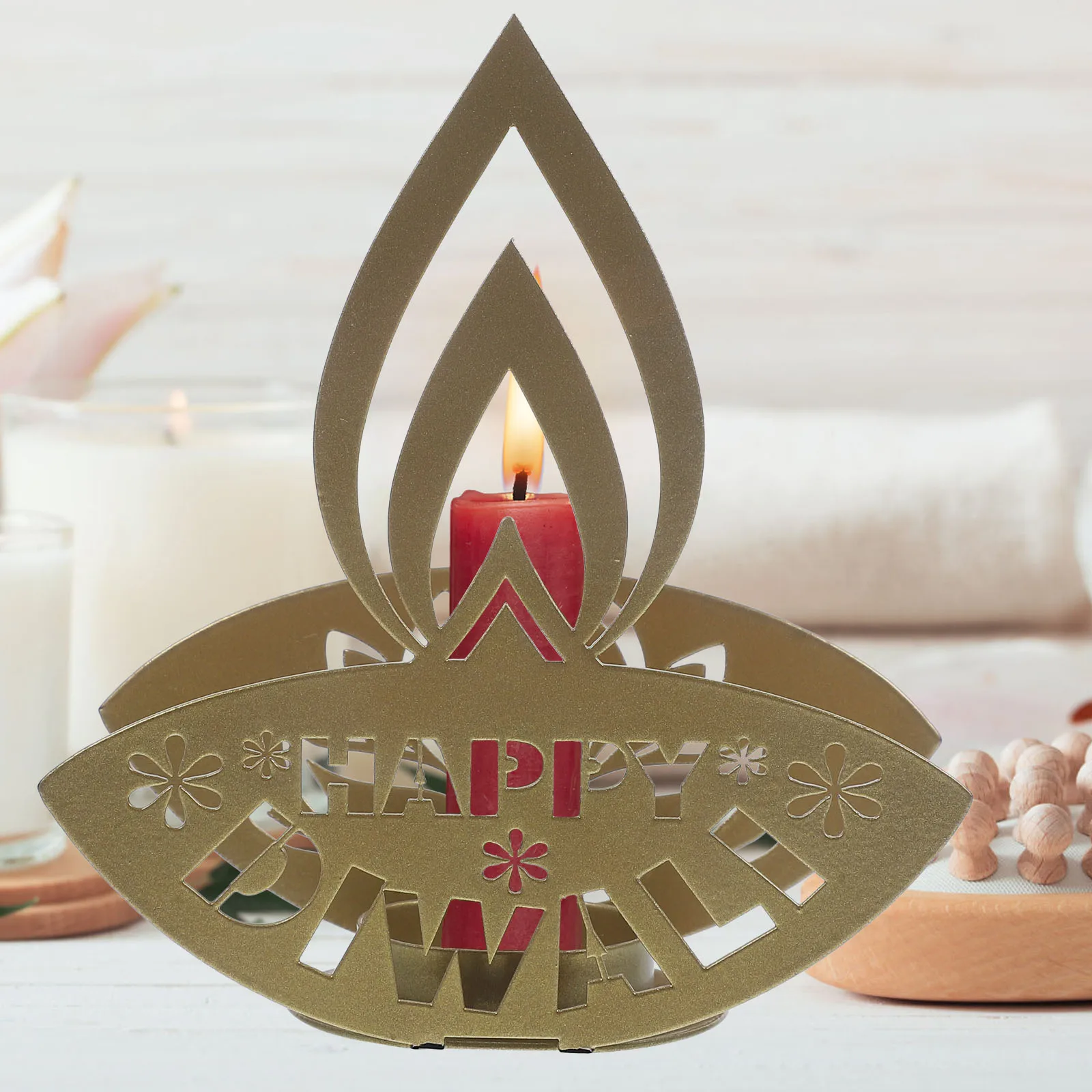 

Projection Holder Decoration Decorations Tea Light Candles Iron Candlesticks