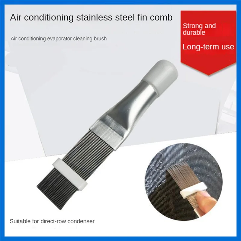 Stainless Steel Air Conditioner Restoration Comb Outside Unit Cleaning Tool Air Conditioner Fin Comb