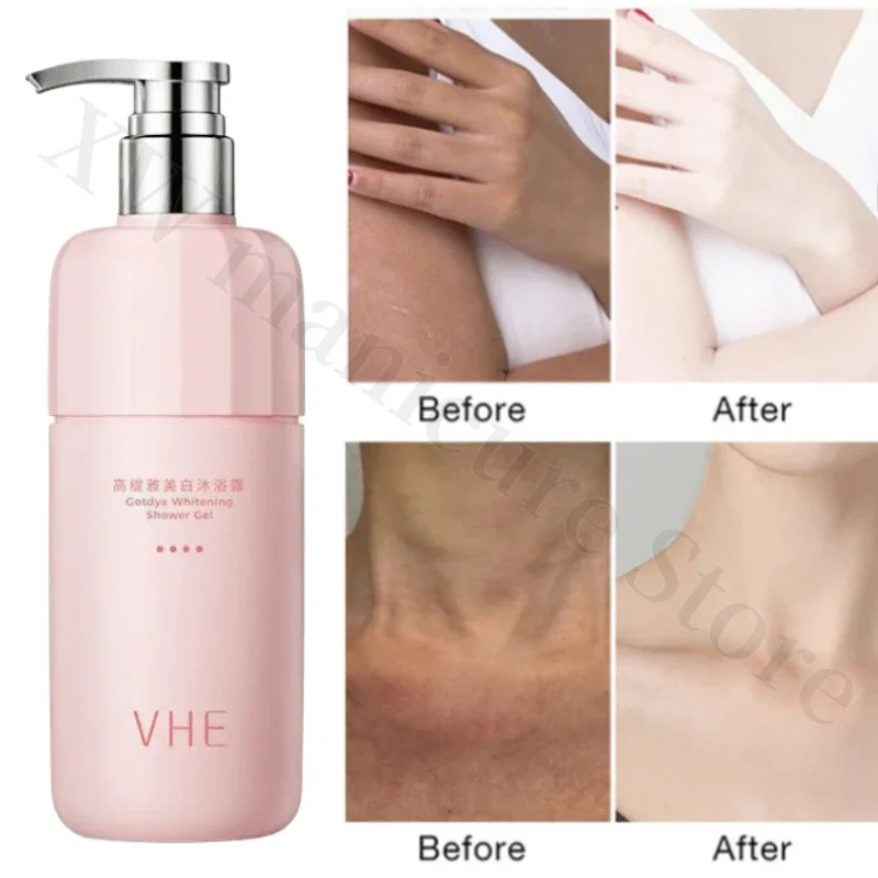 Whitening Shower Gel Deep Cleansing Exfoliation Removes Melanin Moisturizing Repair Lotion Brightens Skin Shower Gel Care 400g