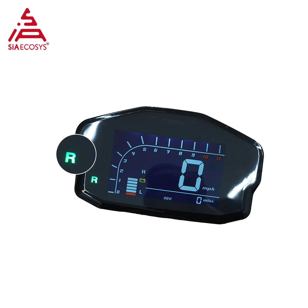 عداد لوحة القيادة الرقمي SIA DKD LCD-M مع LIN/CAN-BUS، عرض عداد السرعة للدراجات النارية الكهربائية، مقاوم للماء