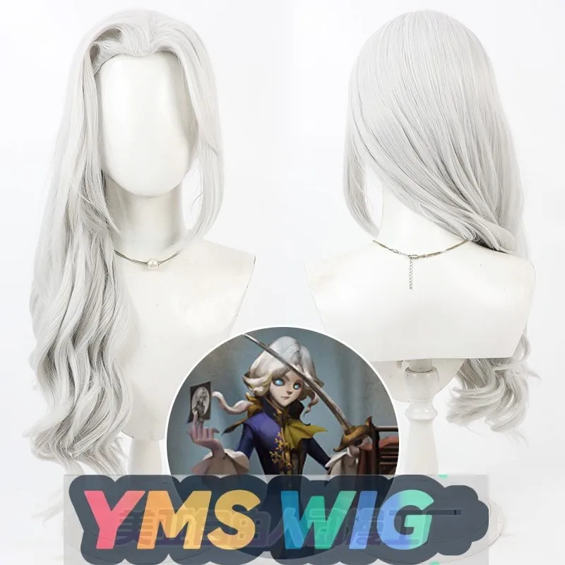

[ YMS WIG ]Identity V Photographer Joseph Cosplay Wig, Beauty In The World Silver-White Curly Hair