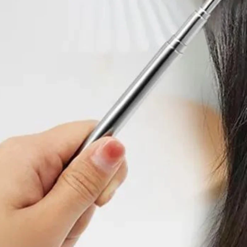 3Pcs Telescopic Back Scratcher Stainless Steel Portable Pen Style Retractable Itch Relief Tool Smooth Claw For Home Travel